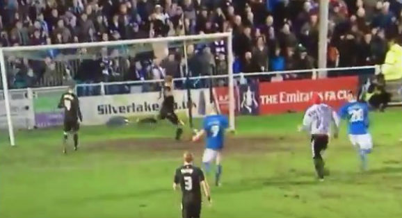 Pitch invader joins Eastleigh attack