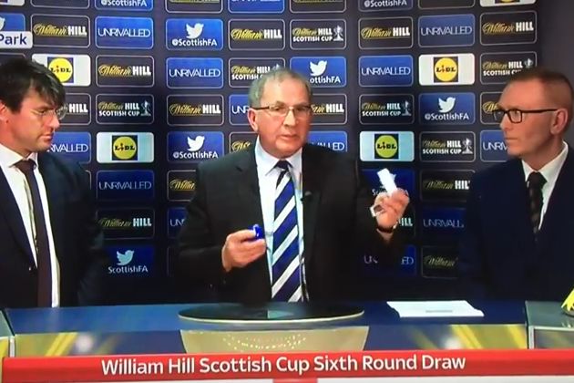 A problem with the balls in the Scottish Cup sixth round draw