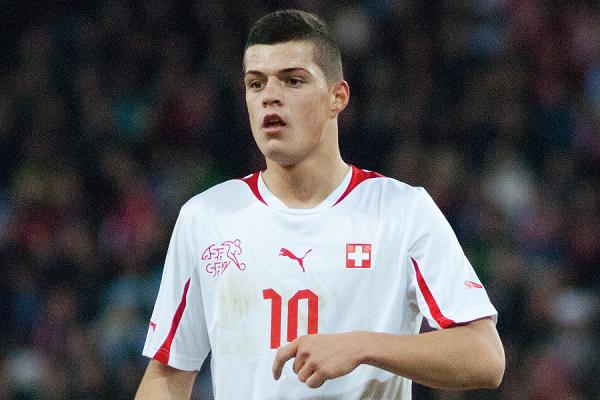 Arsenal's Granit Xhaka was named as Switzerland's footballer of the year
