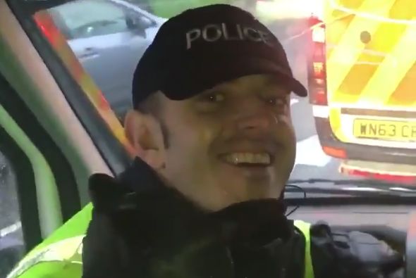 Police drive Leeds fans to Bristol City in a police van to avoid walking in Storm Brian