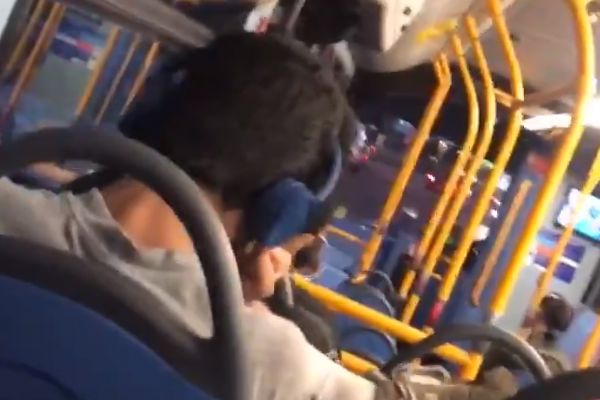 England fans listens to Colombia game on bus and celebrates win on penalties in last 16 of World Cup