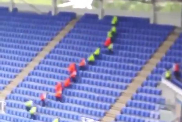 This stewards security search at Reading was given racing-style commentary