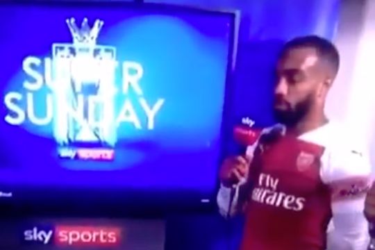 Geoff Shreeves apologised after Alexandre Lacazette said "balls" live on Sky Sports