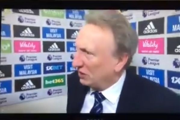 Neil Warnock says "tell Gary Lineker to f*** off" during a post-match interview