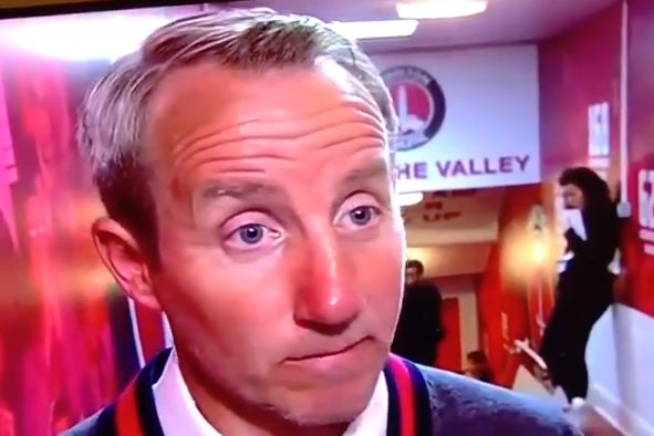 Charlton manager Lee Bowyer replies "win the game" when asked how Charlton can get promoted after reaching the League One play-off final
