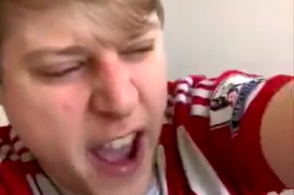 Southampton fan records himself at home singing song he made up about the club