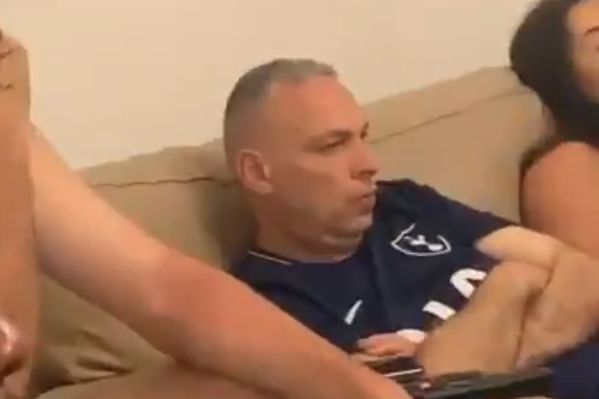 Disappointed Spurs fans watch the Champions League final and are secretly filmed by smirking Arsenal supporters