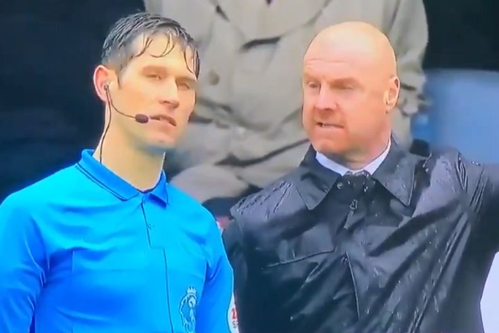 A fan shouted "get on with it you pillock" at the officials on coverage of Burnley vs Southampton