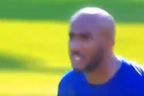 Fabian Delph shouts expletives during Everton's 3-1 defeat at Bournemouth