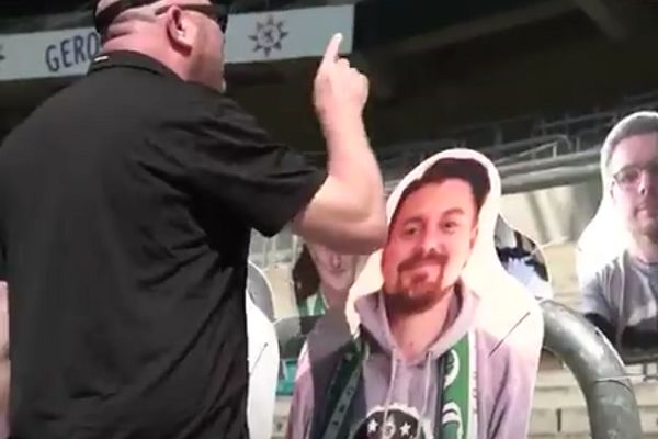Borussia Mönchengladbach fans print cardboard cutouts of themselves for games played behind closed doors
