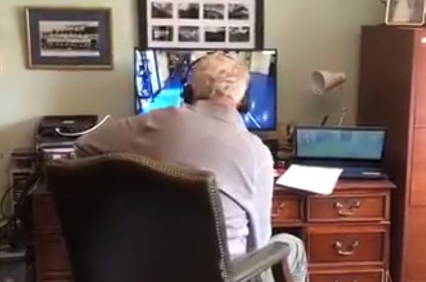 BT Sport's Ian Darke commentates on Hoffenheim vs Hertha Berlin from his study at home