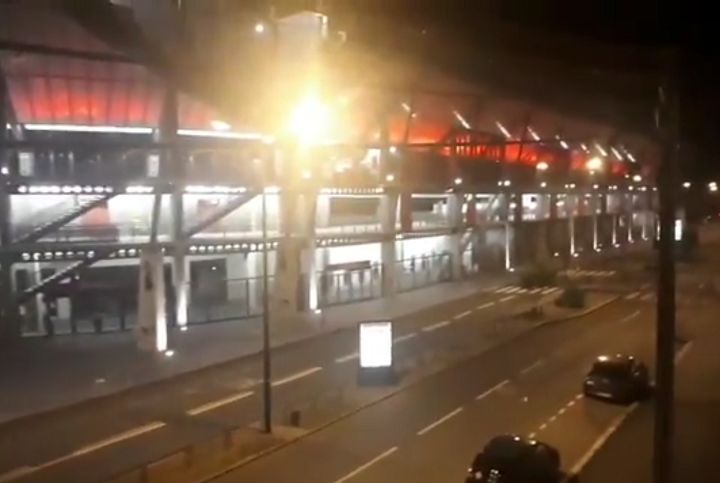 Roazhon Park, home of Rennes, plays the Champions League Anthem at 3am